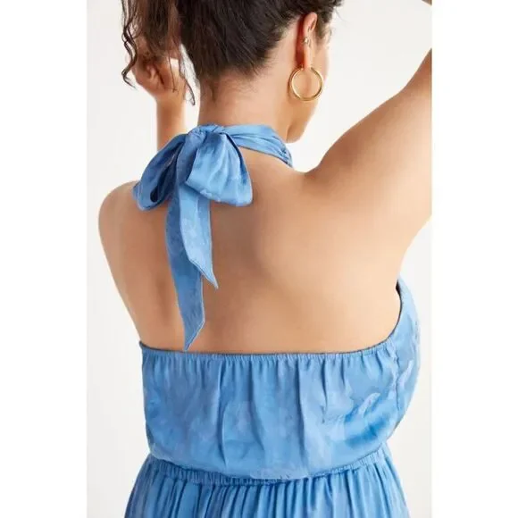 Anthropologie -Tiered Halter Maxi Dress